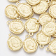 Colgantes de monedas de aleación de superficie lisa PALLOY-S117-093-2