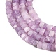 Натуральный лепидолит / пурпурный слюдяный камень бисер пряди&nbsp;G-G345-C18-2x4mm-4