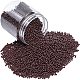 PandaHall Elite 6000 pcs 11/0 Glass Seed Beads 2mm with CoconutBrown Opaque Colours SEED-PH0003-03-1
