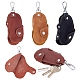 Nbeads 3Pcs 3 Colors Cattle Hide Keychains FIND-NB0002-19-1