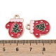 Рождественские эмали сплава подвески FIND-I067-02KCG-08-3