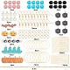 Sunnyclue 188 pcs diy kits de fabricación de pendientes con temática de halloween DIY-SC0014-73-2