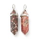 Natural Red Agate Pendants G-M378-01P-A22-2