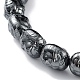 Non-Magnetic Synthetic Hematite Beaded Stretch Bracelets BJEW-H589-01I-3