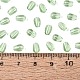 透明ガラスビーズ  ティアドロップ  淡緑色  6x4x4mm  穴：1mm  約6666個/1000g&nbsp;GLAA-Q113-01A-A04-4