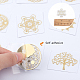 SUNNYCLUE Self Adhesive Brass Stickers DIY-SC0010-58-5