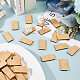 FINGERINSPIRE 50 Pcs Mini Rectangle Wooden Bases 1.5x0.8inch MDF Bases for DIY Miniatures Unfinished Wood Pieces for DIY Keychain Painting Craft Rectangle Board Fit for Halloween Christmas Decor WOOD-FG0001-28-5