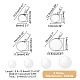 Aricraft 40 pièces 4 styles 304 supports de cabochon pendentif en acier inoxydable FIND-AR0004-27-2