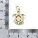 Латунные микропаве прозрачные подвески с фианитом KK-V010-07G-02-3