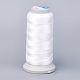 ポリエステル糸  カスタム織りジュエリー作りのために  ホワイト  0.25mm  約700m /ロール NWIR-K023-0.25mm-20-1