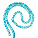 Chapelets de perles en verre craquelé peint CCG-S001-10mm-06-2