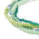 Glas Saatperlen Perlen mehrsträngige Armbänder BJEW-JB09072-5