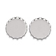 304 Stainless Steel Cabochon Settings STAS-P249-16C-P-1