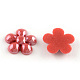 Pearlized Plated Opaque Glass Cabochons PORC-R041-14x14-M-2