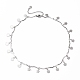 Encantos de flores 304 conjuntos de joyas de cadena de barra de acero inoxidable SJEW-JS01154-3