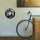 鉄の壁の芸術の装飾  フロントポーチ用  リビングルーム  キッチン  マットなスタイル  ライディング  300x300x1mm  穴：5mm HJEW-WH0067-174-6