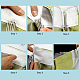 Gorgecraft 11 yarda x 3 pulgadas de ancho plisado cortina encabezado cinta blanca desmontable lápiz cortina encabezado accesorios hogar ventana tratamientos suministros de decoración SRIB-GF0001-07-4
