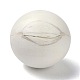 （不良見切りセール：クラック）  天然木製丸玉  DIY装飾木工ボール  未完成の木製の球  穴なし/ドリルなし  染色されていない  アンティークホワイト  29~3つの0ミリメートル WOOD-XCP0001-27-3