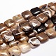 Dyed Natural Agate Square Bead Strands G-L406-15B-1