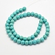 Chapelets de perles en turquoise synthétique X-TURQ-F007-01B-4mm-3