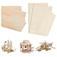 Olycraft 12 pz 4 pezzi di impiallacciatura in legno di tiglio DIY-OC0009-19-1
