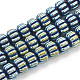Chapelets de perles ondulées électrolytiques synthétiques sans magnétiques G-T061-108C-1