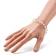 Bracelet extensible en perles d'amétrine naturelle pour homme fille femme BJEW-JB06714-3
