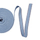 ステッチデニムリボン  服飾材料  DIYクラフトヘアクリップアクセサリーと縫製装飾用  コーンフラワーブルー  1.6cm  10 M /袋 OCOR-TAC0009-04B-01-1
