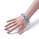 Bracelets de perles d'imitation de pierres précieuses acryliques BJEW-JB04683-5