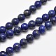 Chapelets de perles rondes en lapis-lazuli naturel G-E262-01-12mm-1