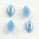 Pearlized Plated Opaque Glass Cabochons PORC-S779-6x12-37-1