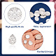 Cheriswelry 150pcs 3 styles cabochons en résine druzy RESI-CW0001-16-4