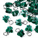 Faceted Transparent Glass Charms GLAA-T024-06F-1