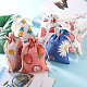 Kissitty 50pcs 10 estilos algodón y lino bolsas de regalo de navidad ABAG-KS0001-05-6