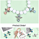 Chgcraft 4 juegos de colgantes de perlas de vidrio perlado pintado para hornear FIND-CA0006-26-5