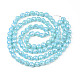 Chapelets de perles en verre opaque de couleur unie EGLA-N002-26-A01-2
