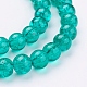 Spray Painted Crackle Glass Beads Strands CCG-Q001-12mm-15-3