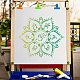 GORGECRAFT 12 Inch 6-Chakra Mandala Stencil Flower Pattern Templates Large Reusable Plastic Square Stencils Sign for Painting on Wood Wall Scrapbook Card Floor Drawing DIY Home Decor Crafts DIY-WH0244-143-5