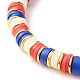 Bracelets élastiques faits à la main de perles heishi en pâte polymère BJEW-JB07309-4