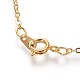 Brass Cable Chain Necklaces SW028-G-NF-2