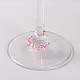 Perline acrilico trasparente charms in vetro di vino AJEW-JO00019-04-2