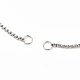 304 Stainless Steel Box Chains/Venice Chains Bracelets Making AJEW-JB00783-01-2