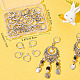 CREATCABIN 25Pairs Brass Huggie Hoop Earring Findings KK-CN0001-84-7