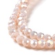 Perles rondes à facettes (32 facettes) plaquées arc-en-ciel EGLA-J130-FR09-3