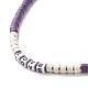Heishi-Perlenkette aus Fimo mit dem Wort Liebe für Frauen NJEW-JN03790-4