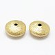 Brass Textured Beads KK-J270-52C-2