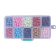 10 couleurs de perles de verre peintes DGLA-JP0001-04-4mm-3