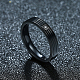 Regali di san valentino anelli per coppia in acciaio al titanio con zirconi cubici per donna RJEW-BB16464-9B-5