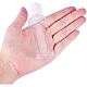Benecreat 24 Packung 1.7 Unzen tragbare bpa-freie transparente Plastikreiseflasche mit durchsichtiger Klappkappe und 10 Packung 2 ml Plastikpipettentropfer für Sahne MRMJ-BC0001-24-3