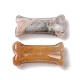 Natürliche Hundeknochenform-Skulpturen aus verrücktem Achat DJEW-G033-01A-08-2